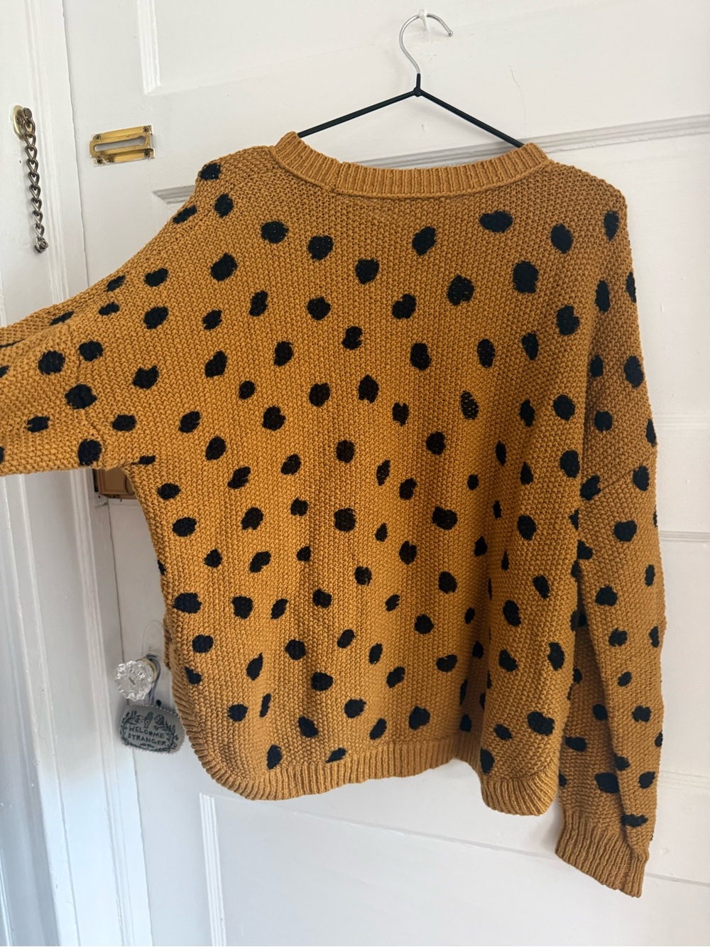 Madewell Camel Polka Dot Crewneck Sweater - Picture 4 of 4